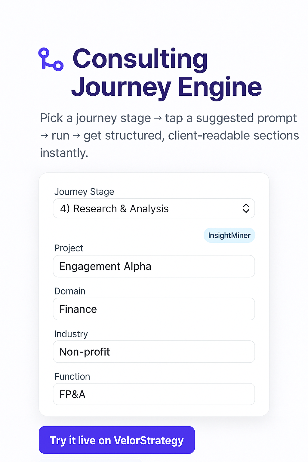 Consulting Journey preview